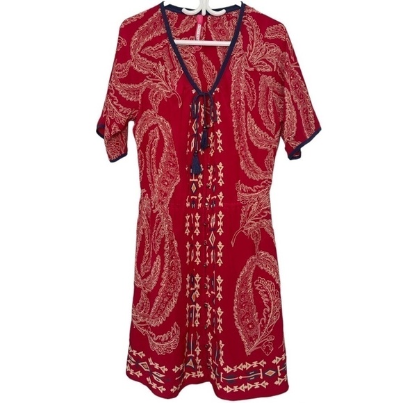 PLENTY by Tracy Reese Button Front Boho Midi Dress size S - Picture 1 of 5